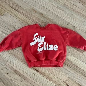 Mini Rodini Toddler Red Sweatshirt Size 2/3 Years